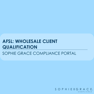 AFSL: Wholesale Client Qualification