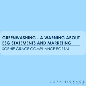 Greenwashing - A warning about ESG Statements and Marketing