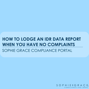 How to lodge an IDR data report when you have no complaints