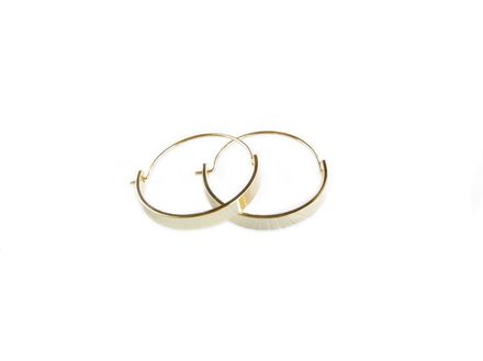 Earrings kongo wide gold "Magic" gold kongo earrings