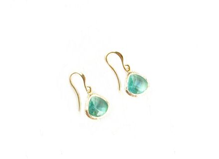 Mint earrings, small earrings, earrings with pendants Mint Lake