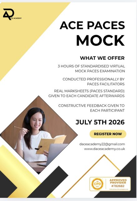 ACE PACES MOCK EXAM ONLY - 5TH JULY 2026