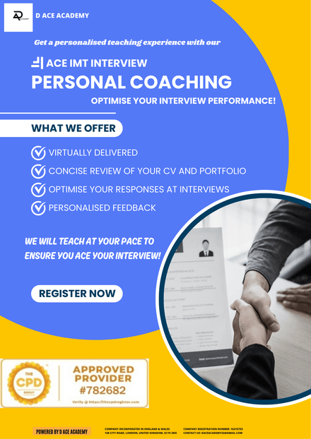 ACE IMT INTERVIEWS - PERSONAL COACHING