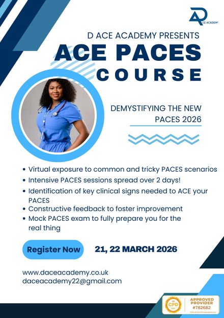FULL 2-DAYS ACE PACES COURSE + MOCK EXAM: 21ST - 22ND MARCH 2026