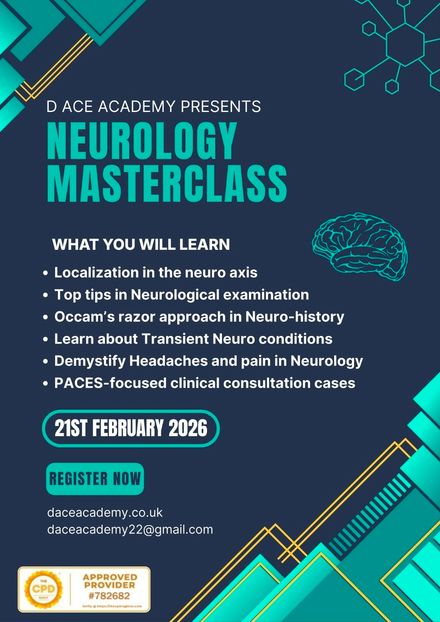 ACE PACES NEUROLOGY MASTERCLASS - 21ST FEBRUARY 2026