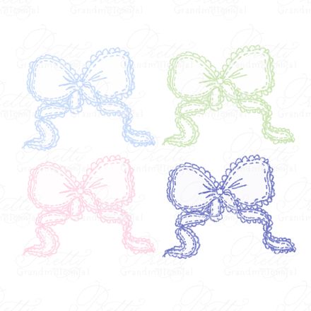 Preppy Scallop Bows