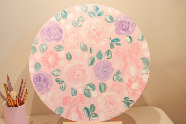 Blush Garden Original Painting