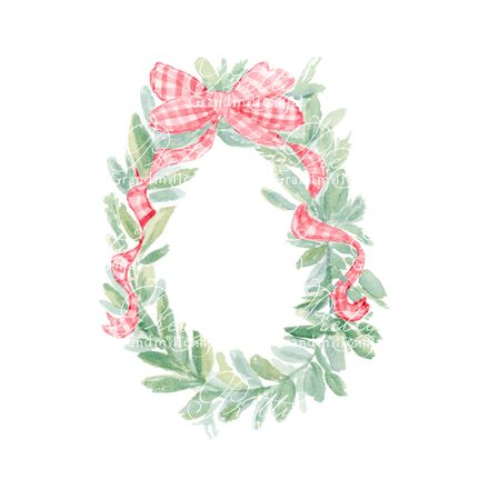 Preppy Red Gingham Bow Wreath