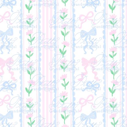 Preppy Coquette Bows and Flowers