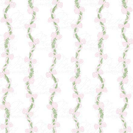 Preppy Light Pink Bow Ribbon Garland