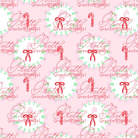 Preppy Christmas Candy Canes and Red Bows
