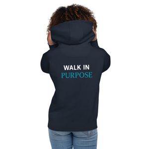 Barrier Breakers® Unisex Hoodie – Walk in Purpose (Dark Version)