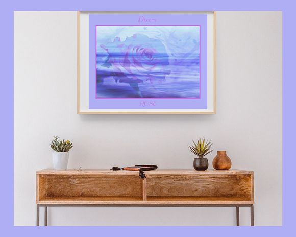 Poster digital image file of a dreamy rose by Lavinia Radu Phtography Store