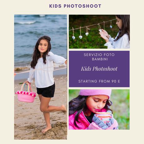  Kids photoshoot - servizio fotografico bambini