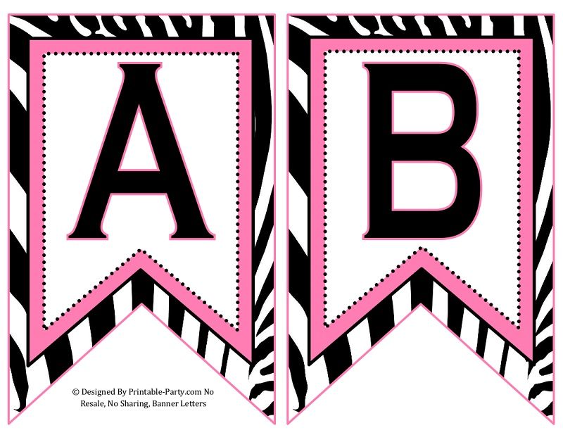 5-inch-swallowtail-light-pink-black-zebra-printable-banner-letters-a-z-0-9