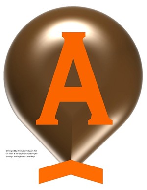 LARGE-BROWN-ORANGE-BALLOON-PRINTABLE-BANNER-LETTERS-A-Z-0-9