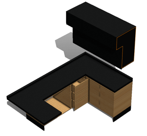 Modelo editable 3D Cocina Integral