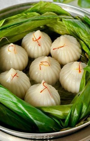Sunita&#x27;s Kitchen - Steamed Sweet Dumplings (Modaks)  
