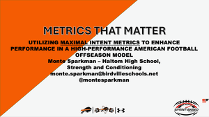 Monte Sparkman - Metrics That Matter