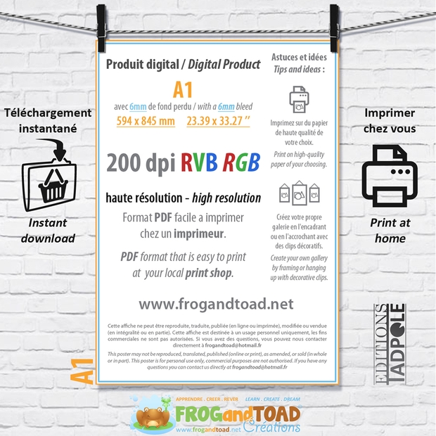 A1 DIGITAL PDF - Mythologie Egyptienne / Egyptian Mythology - FROGandTOAD Créations