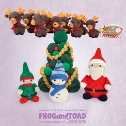 Christmas Collection / Collection de Noël - PDF SET - Amigurumi Crochet - FROGandTOAD Créations