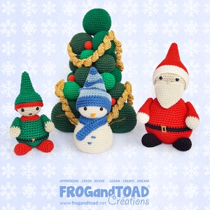 Scène de Noël / Christmas Scene - Amigurumi Crochet PDF - FROGandTOAD Créations