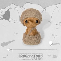 CHIBI Néandertal Homme des Cavernes / Neanderthal Caveman - Amigurumi Crochet FROGandTOAD Créations