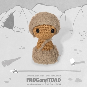 CHIBI Néandertal Homme des Cavernes / Neanderthal Caveman - Amigurumi Crochet FROGandTOAD Créations