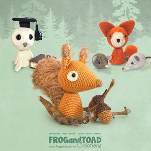 CHIBI Animaux de la Forêt / Forest Animals - Amigurumi Crochet - FROGandTOAD Créations