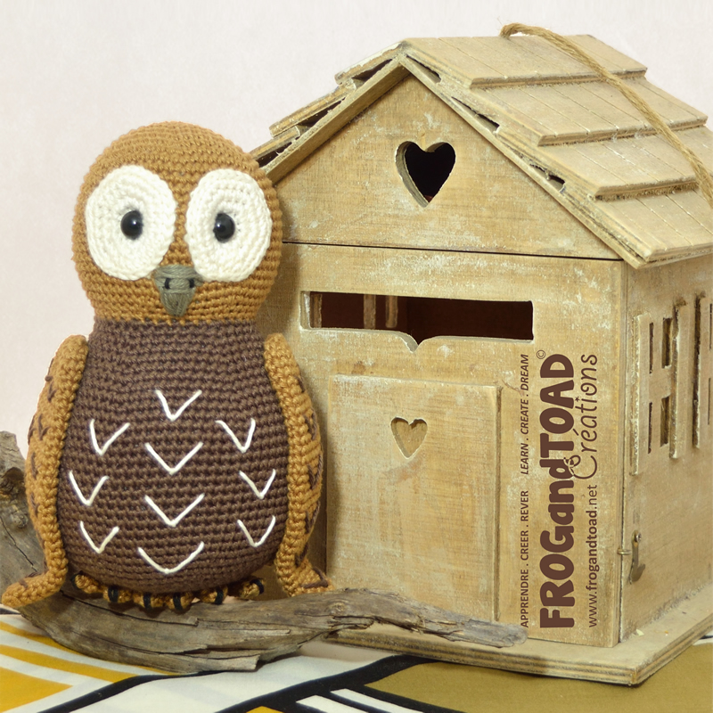 TAWNY la Chouette ( Hibou ) / the Owl - Amigurumi Crochet