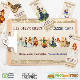 Marque-Pages Les Dieux Grecs / Bookmarks The Greek Gods - PANTHEON - FROGandTOAD Créations