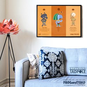 DIGITAL PDF - Rê, Khépri et Khnoum / Ra, Khepri and Khnum - Dieux Gods - FROGandTOAD Créations