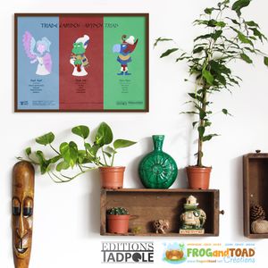 DIGITAL PDF - Triade d&#x27;Abydos / Abydos Triad - Dieux Gods - FROGandTOAD Créations
