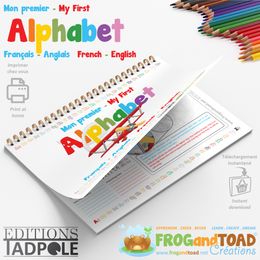 Mon premier / My First - ALPHABET - Français Anglais / French English - FROGandTOAD Créations