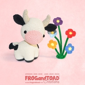 PETRA - the Cow / la Vache - Amigurumi Crochet - FROGandTOAD Créations