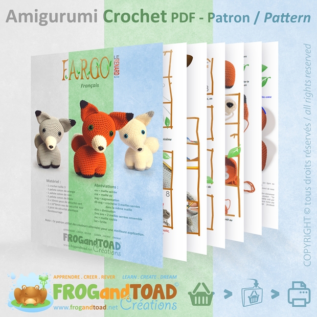 FARGO - Le Renard / The Fox - Amigurumi Crochet - FROGandTOAD Créations ©