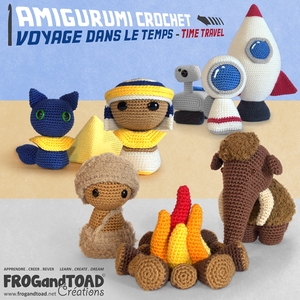 CHIBI - Voyage dans le Temps / Time Travel - Amigurumi Crochet - FROGandTOAD Créations