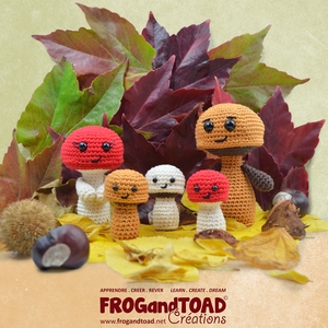 Famille Champignon - Mushroom Family - FROGandTOAD Créations ©