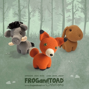 Créatures de la Forêt / Forest Creatures - PDF SET - Amigurumi Crochet - FROGandTOAD Créations