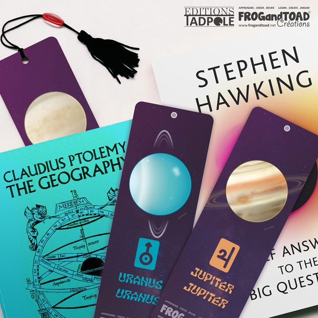 Marque-Pages Planètes Système Solaire / Bookmarks Solar System Planets - FROGandTOAD Créations