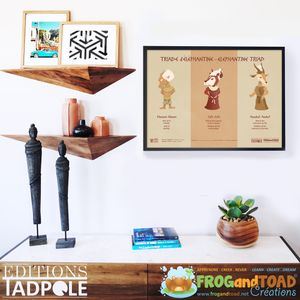 DIGITAL PDF - Triade d&#x27;Éléphantine / Elephantine Triad - Dieux Gods - FROGandTOAD Créations