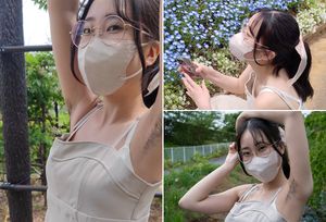 眼鏡美女の秘められた恥毛を動画と写真で超接写