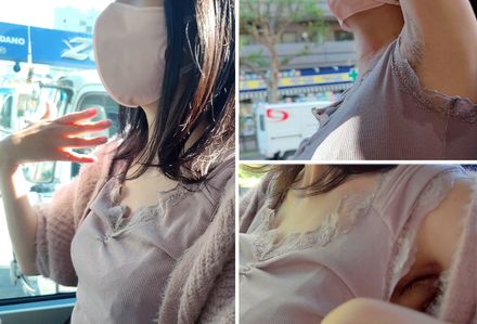 真冬の夏日！ 儚げな美少女の汗ばんだ無造作ジョリ腋を超接写 Close-up of a fragile beautiful girl&#x27;s sweaty and careless armpit hair