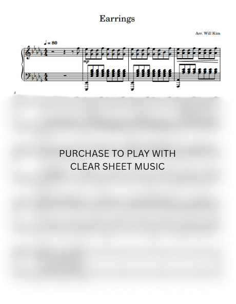 Earrings Sheet Music