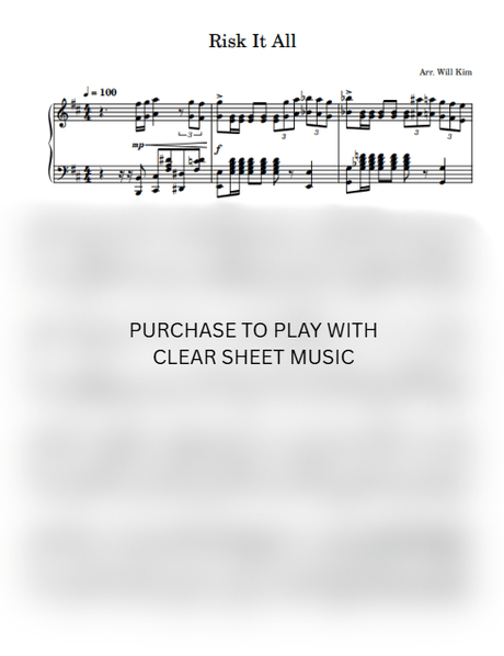 Risk It All Sheet Music