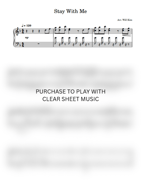 Stay With Me Sheet Music