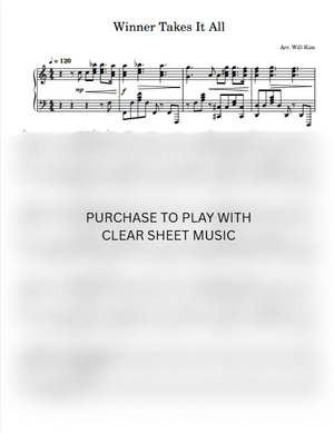 Winner Takes It All Sheet Music