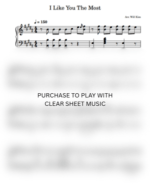 I Like You The Most Sheet Music