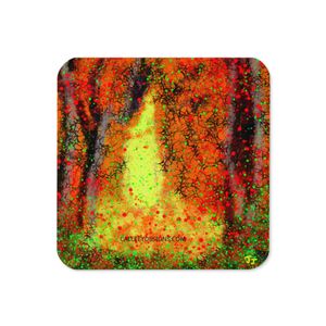 119 GLOW CORK BACK COASTER 3.74 X 3.74