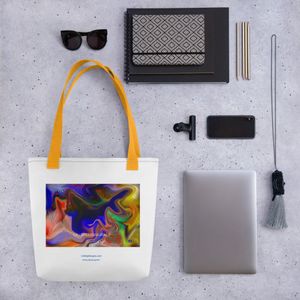 168 MERGE ALL OVER PRINT TOTE BAG 15 x 15